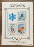 A12 S7 3 - Colita foarte veche - Yemen - Jocurile Olimpice 1983 - bloc filatelic