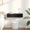 Gossi raft de perete cu sertare negru 80x33x17 cm lemn prelucrat