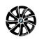 Set 4 Capace Roti potrivite jantelor de 15 inch, pentru BMW, model Stig Extra Black &amp; White
