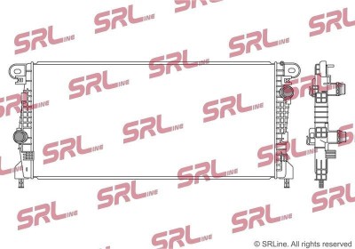 Radiator Ford Bronco, motor: 2.3 Ecoboost, 2.7 V6 Ecoboost, 3.0 V6 Ecoboost, intrare/iesire conectare rapida, 850x397x31, SRLine, Aluminiu/ Plastic foto