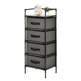 Dulap tip organizator universal Black, 35 x 28 x 89 cm, 4 rafturi deschise, General