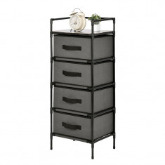 Dulap tip organizator universal Black, 35 x 28 x 89 cm, 4 rafturi deschise