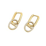 Cumpara ieftin Cercei argint 925, JW1843, model elegant, placati cu aur