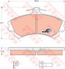 Set placute frana,frana disc MITSUBISHI COLT VI (Z3, Z2) (2002 - 2012) TRW GDB1584