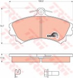 Set placute frana,frana disc MITSUBISHI COLT VI (Z3, Z2) (2002 - 2012) TRW GDB1584