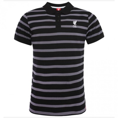 FC Liverpool tricou polo Stripe black - S foto