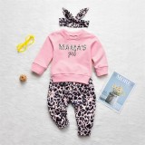 Compleu cu hanorac pentru fetite - Mama's Girl (Marime Disponibila: 6-9 luni