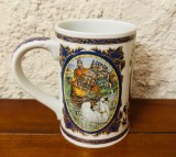 HALBA DIN PORTELAN VILLEROY &amp; BOCH- SCENE DIN &quot;LOHENGRIN&quot; DE RICHARD WAGNER H13,6CM
