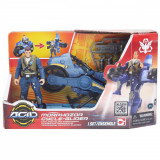 Set de joaca figurina cu vehicul transformabil, ACID, Morphozor Cycle-Glider