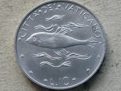VATICAN-10 LIRE 1971 foto