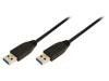 Cablu USB 3.0 A-A 1m Negru, Logilink