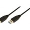 Cablu USB 3.0 A-A 1m Negru