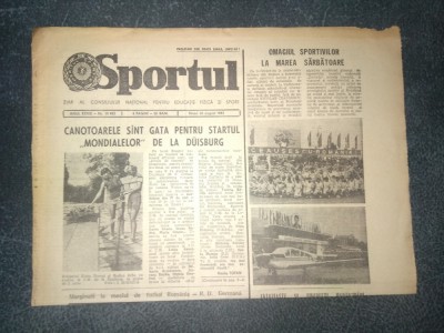 ZIARUL SPORTUL 26 AUGUST 1983 DIVIZA C foto
