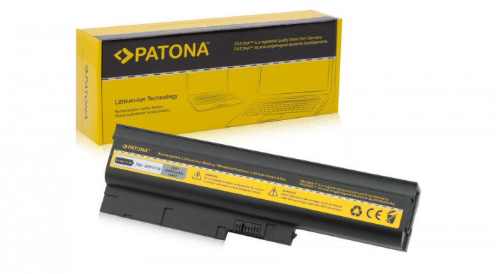 IBM Thinkpad pentru seria Z60M, R60e, T60, T61p, T60p, Z61e, Z61p, baterie de 4400 mAh - Patona