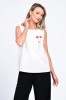 Bluza Dama, Eranthe, Garden Flowers V339, cu Pictura Realizata Manual - L