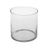 Vaza decorativa din sticla, forma cilindru, 15x15 cm, ATU-085356, Oem