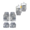 Covorase Auto Universal Imitatie Aluminiu Carbon 4 Buc Automax - Decupabile, Ajustabile