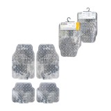 Covorase Auto Universal Imitatie Aluminiu Carbon 4 Buc Automax - Decupabile, Ajustabile