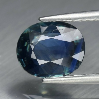 SAFIR NATURAL ALBASTRU-VERDE - 1,87 ct. Certificat de Autenticitate - NETRATAT foto