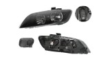 Far Audi Q7 (4l), 10.2005-09.2009, montare fata, stanga, H7+H7; electric; rama neagra; cu motor; halogen, Depo, 4L0941003; 4L0941029