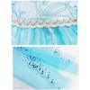 Costum Elsa Regina Zapezii KidMania&reg; cu accesorii pentru fete 5-6 ani 120 cm