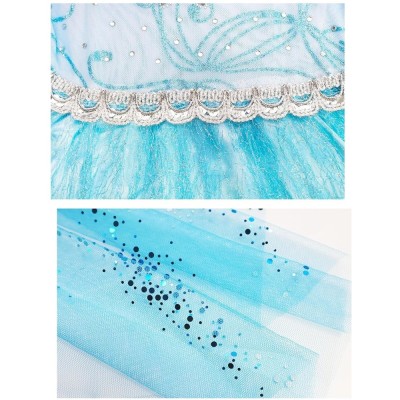 Costum Elsa Regina Zapezii KidMania&amp;reg; cu accesorii pentru fete 5-6 ani 120 cm foto
