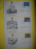 HOPCT PLIC FDC S NR 1021 SET 6 FDC MONGOLIA-ASIA -ISTORIA AVIATIEI -FAI -FEDERATIA AERONAUTICA INTERNATIONALA 1978-AVION / AVIATIE