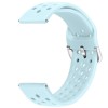 Curea din silicon, compatibila Samsung Galaxy Watch6 44mm, telescoape Quick Release, Ice Blue
