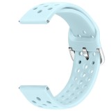 Curea din silicon, compatibila Samsung Galaxy Watch6 40mm, telescoape Quick Release, Ice Blue