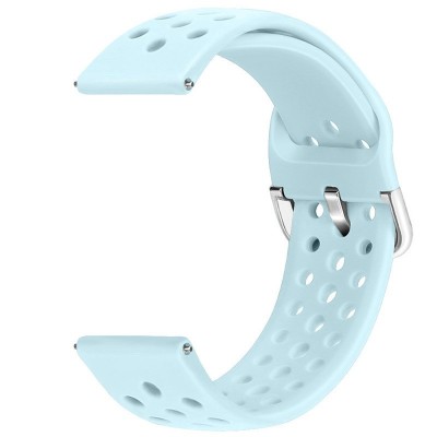 Curea din silicon, compatibila Samsung Galaxy Watch6 44mm, telescoape Quick Release, Ice Blue foto