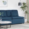 Modul central canapea modulară cu perne, albastru, 100 cm