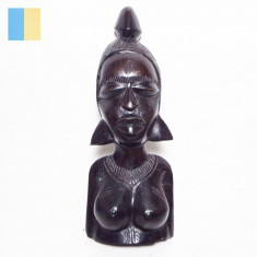 Statueta lemn abanos - femeie africana foto