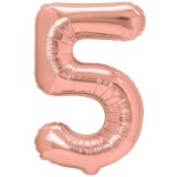 Balon din Folie Metalizata Cyrax, Rose Cifra 5