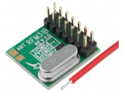 Receptor RF FM FSK 868MHz SPI 1.8-3.6V THT foto