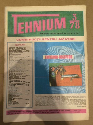 Revista Tehnium Nr 3 - 1978 - Emitator-Receptor foto