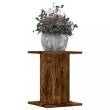vidaXL Suport Plante Lemn Stejar Fumuriu 30x30x40cm, 2 buc - Suport Ghiveci Interior/Exterior, Decorativ, Stabil, Maro