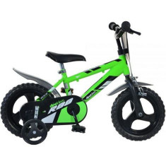 Bicicleta copii 12inch, pentru copii 3-5 ani, r88 verde 412UL-R88-GR Dino Bikes