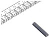 Conector FFC/FPC orizontal 68 pini ZIF contacte inferioare