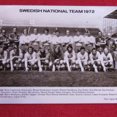 Foto (veche) - echipa Nationala de Fotbal din SUEDIA (1972)