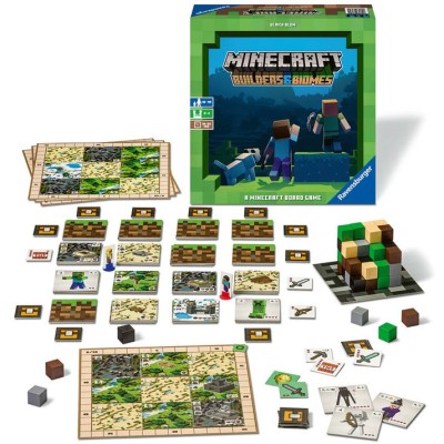 Minecraft Builders Biomes, joc de societate Ravensburger foto