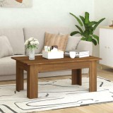 vidaXL Măsuță de cafea, stejar maro, 100x60x42 cm, lemn prelucrat 815428