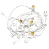 Ghirlanda luminoasa LED E27, 10 m, 10 becuri, lumina calda 2700K