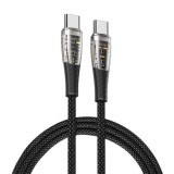 Cablu de Date Type-C la Type-C, 65W, 1m - Duzzona (A6) - Grey