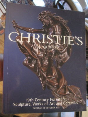 CHRISTIE`S CATALOG NEW YORK 29 OCTOMBER 2002 foto