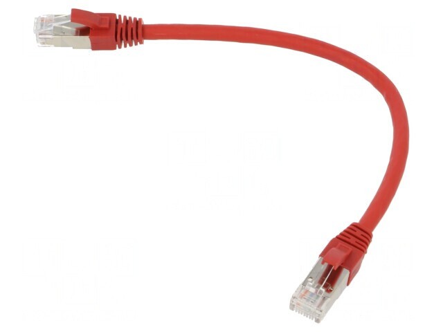 Patch Cord Ethernet Cat.6a S/FTP LSZH Roșu