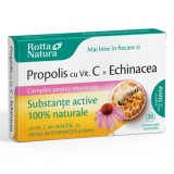 Propolis, Vitamina C naturala, echinacea, miere, 30 comprimate masticabile, Rotta Natura
