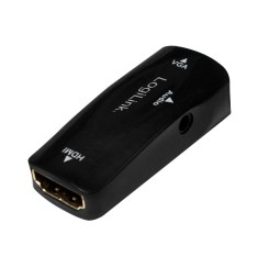ADAPTOR video LOGILINK, HDMI (M) la VGA (M), rezolutie maxima Full HD (1920 x 1080) la 30 Hz, black, &amp;quot;CV0108&amp;quot; (timbru verde 0.08 lei) foto