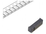 Conector M.2 NGFF orizontal SMT gold flash 67 pini 0,5A