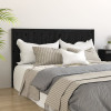 Tăblie de pat, negru, 145,5x4x100 cm, lemn masiv de pin, vidaXL