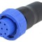 Conector circular mufă mamă PIN 8 fără contacte pe cablu